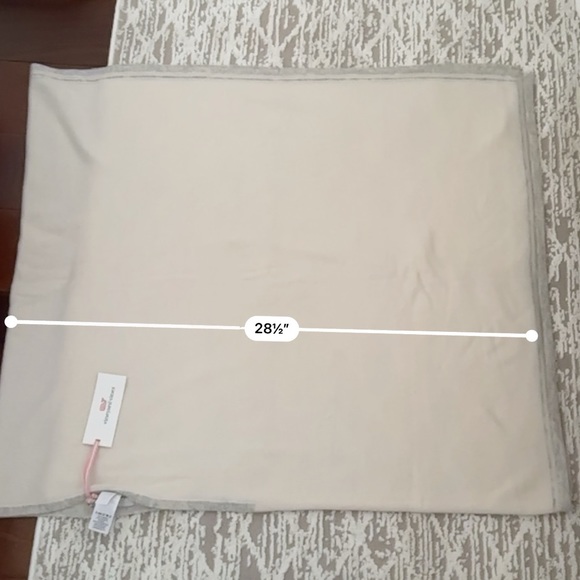 Vineyard Vines Striped Bottom Knit Poncho XS/S White & Grey - Picture 7 of 8